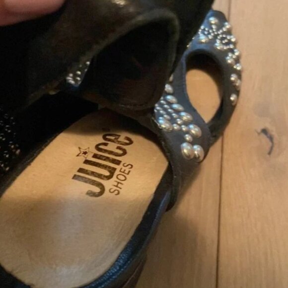Juice Shoes - Studded Black Leather - Size 6 - Picture 5 of 5